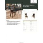 Lancaster Table & Seating Sofia Vintage Finish Wood Chair with Black Vinyl Seat Lancaster Table & Seating Sofia Vintage Finish Wood Chair with Black Vinyl Seat