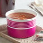 Choice 16 oz. Pink Paper Frozen Yogurt / Soup / Food Cup - 1,000/Case