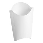 Choice 9 oz. Extra Large White Paper French Fry Scoop / Tray - 1,000/Case Choice 9 oz. Extra Large White Paper French Fry Scoop / Tray - 1,000/Case