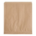 Choice Natural Kraft Wire Cone Basket Liner / Deli Wrap / Double Open Bag 9