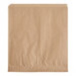 Choice Natural Kraft Wire Cone Basket Liner / Deli Wrap / Double Open Bag 9