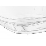 Visions 8 oz. Clear PET Plastic Square Catering / Serving Bowl - 125/Pack Visions 8 oz. Clear PET Plastic Square Catering / Serving Bowl - 125/Pack