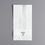 Bagcraft Packaging 300294 4 lb. Dubl-Wax® White Bag - 1,000/Case