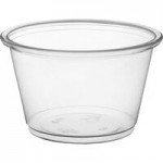 Choice PET Plastic Lid for 3.25 to 5.5 oz. Souffle Cup / Portion Cup - 2,500/Case