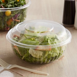 Dart C32BCD PresentaBowls 32 oz. Clear OPS Plastic Bowl with Dome Lid - 126/Case