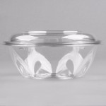 Dart SafeSeal 24 oz. Plastic Tamper-Resistant, Tamper-Evident Bowl with Dome Lid - 150/Case