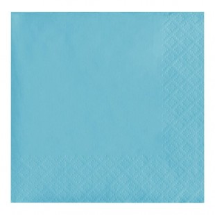 Creative Converting 57157B Pastel Blue 3-Ply Beverage Napkin - 50/Pack Creative Converting 57157B Pastel Blue 3-Ply Beverage Napkin - 50/Pack