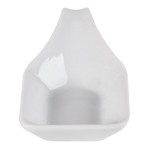 CAC PTS-44 Bright White Party Collection 1.5 oz. Porcelain Spoon - 72/Case