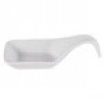 CAC PTS-44 Bright White Party Collection 1.5 oz. Porcelain Spoon - 72/Case