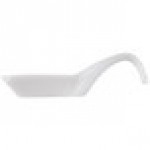 CAC PTS-44 Bright White Party Collection 1.5 oz. Porcelain Spoon - 72/Case