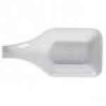 CAC PTS-44 Bright White Party Collection 1.5 oz. Porcelain Spoon - 72/Case