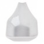 CAC PTS-44 Bright White Party Collection 1.5 oz. Porcelain Spoon - 72/Case