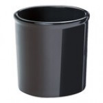 Cal-Mil 1950-64-13 2 Qt. Black Round Melamine Condiment Jar Cal-Mil 1950-64-13 2 Qt. Black Round Melamine Condiment Jar