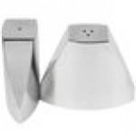 American Metalcraft SPDX22 3.2 oz. Stainless Steel Wedge Salt and Pepper Shaker Set - 12/Case