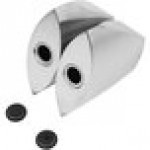American Metalcraft SPDX22 3.2 oz. Stainless Steel Wedge Salt and Pepper Shaker Set - 12/Case