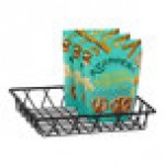 Cal-Mil 1293TRAY Black Square Wire Basket - 12