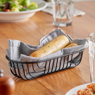 Acopa Oval Black Wire Basket Acopa Oval Black Wire Basket