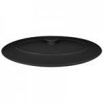 RAK Porcelain Chef's Fusion 7 oz. Volcano Black Porcelain Ramekin with Grooves - 12/Case