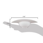 10 Strawberry Street SOMB-5BWL Somba 2 oz. Oval White Porcelain Rim Bowl - 48/Case 10 Strawberry Street SOMB-5BWL Somba 2 oz. Oval White Porcelain Rim Bowl - 48/Case