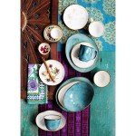 Tuxton GGE-752 TuxTrendz Artisan Geode Azure 2.5 oz. China Ramekin - 24/Case