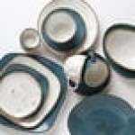 Tuxton GGE-752 TuxTrendz Artisan Geode Azure 2.5 oz. China Ramekin - 24/Case