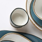 Tuxton GGE-752 TuxTrendz Artisan Geode Azure 2.5 oz. China Ramekin - 24/Case