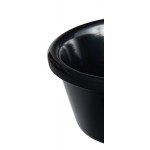 Acopa 6 oz. Black Smooth Melamine Ramekin - 12/Case