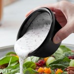 Acopa 6 oz. Black Smooth Melamine Ramekin - 12/Case