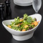 10 Strawberry Street WTR-11FTDOVLBWL Whittier 40 oz. White Oval Porcelain Bowl - 12/Case 10 Strawberry Street WTR-11FTDOVLBWL Whittier 40 oz. White Oval Porcelain Bowl - 12/Case