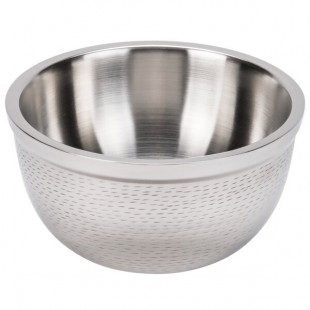 TableCraft RB9 Remington 3.25 Qt. Round Stainless Steel Double Wall Bowl - 9 1/2