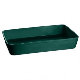 TableCraft CW20200HGN 15 Qt. Hunter Green Cast Aluminum Extra Large Rectangular Casserole Dish