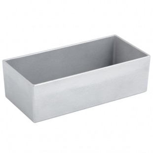 Bon Chef 9514S 56 oz. Platinum Gray Sandstone Finish Cast Aluminum Straight Sided Rectangular Bowl Bon Chef 9514S 56 oz. Platinum Gray Sandstone Finish Cast Aluminum Straight Sided Rectangular Bowl