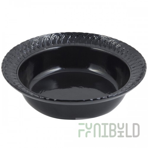 Bon Chef 2307 2.5 Qt. Black Sandstone Finish Cast Aluminum Trellis Bowl