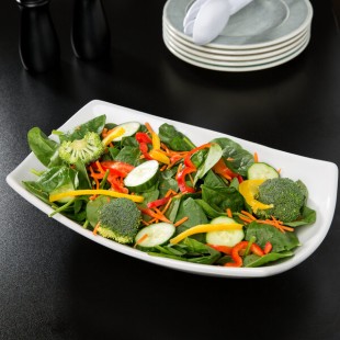 American Metalcraft Prestige SQVL914 Oval Stoneware Serving Bowl 14 American Metalcraft Prestige SQVL914 Oval Stoneware Serving Bowl 14