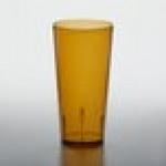 GET 6624-1-A 24 oz. Amber Customizable SAN Plastic Pebbled Tumbler - 72/Case