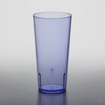 GET 6624-1-A 24 oz. Amber Customizable SAN Plastic Pebbled Tumbler - 72/Case
