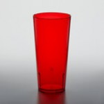 GET 6624-1-A 24 oz. Amber Customizable SAN Plastic Pebbled Tumbler - 72/Case