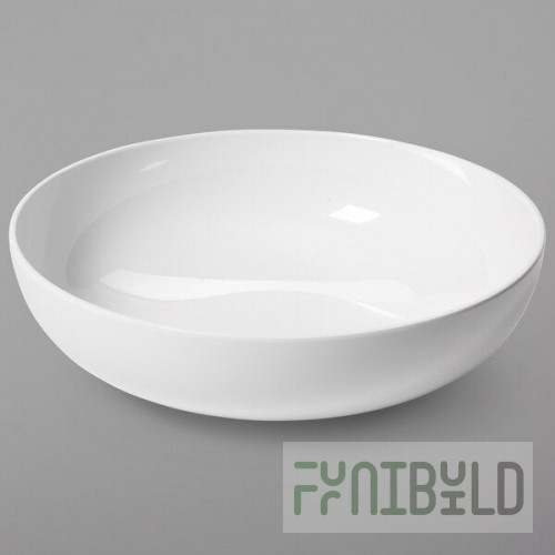 GET Settlement 1.7 Qt. Ivory (American White) Melamine Serving Bowl - 12/Case