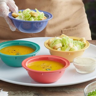 Elite Global Solutions B534B-MIX Brazil 13 oz. Assorted Colors Melamine Bowl - 12/Case Elite Global Solutions B534B-MIX Brazil 13 oz. Assorted Colors Melamine Bowl - 12/Case