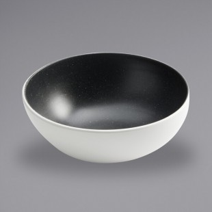 American Metalcraft LFTBB9 Lift 68 oz. Speckled Black and White Slanted Melamine Bowl American Metalcraft LFTBB9 Lift 68 oz. Speckled Black and White Slanted Melamine Bowl