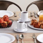 American Metalcraft DBN16WH Jane Collection 16 oz. White Round Narrow Rim Melamine Bowl
