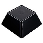 Vollrath V2220220 1.5 Qt. Black / White Medium Square Melamine Bowl Vollrath V2220220 1.5 Qt. Black / White Medium Square Melamine Bowl