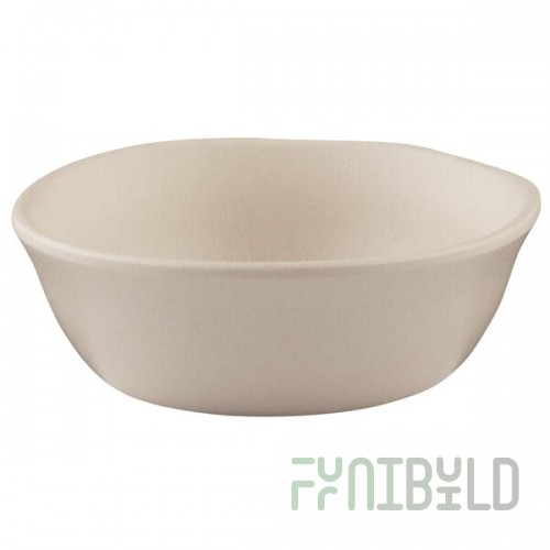 Elite Global Solutions ECO1015 Greenovations 10 oz. Papyrus-Colored Round Melamine Bowl - 6/Case