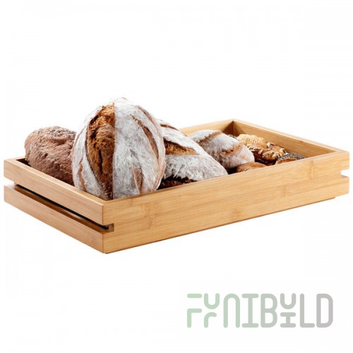 Rosseto BD135 Natura Double Medium Bamboo Tray - 19 7/16