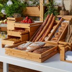 Rosseto BD135 Natura Double Medium Bamboo Tray - 19 7/16