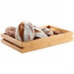Rosseto BD135 Natura Double Medium Bamboo Tray - 19 7/16