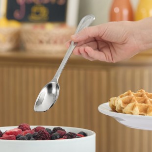 Carlisle 604460 Aria 0.5 oz. 18/8 Stainless Steel Serving Spoon - 9 1/4
