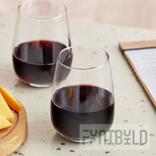 Acopa 17 oz. Customizable Stemless Wine Glass - 12/Case