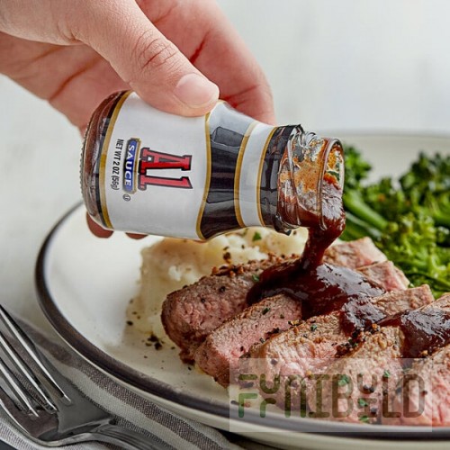 A.1. Original Steak Sauce 2 oz. Personal Glass Bottle - 60/Case