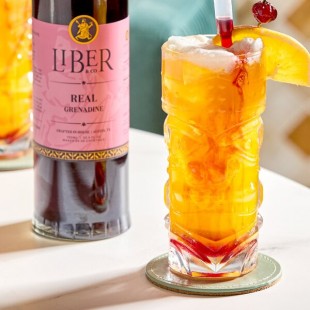 Liber & Co Real Grenadine Syrup 750 mL - 6/Case Liber & Co Real Grenadine Syrup 750 mL - 6/Case